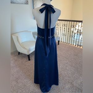 After Six Midnight Gown with Bow Scarf Tie
